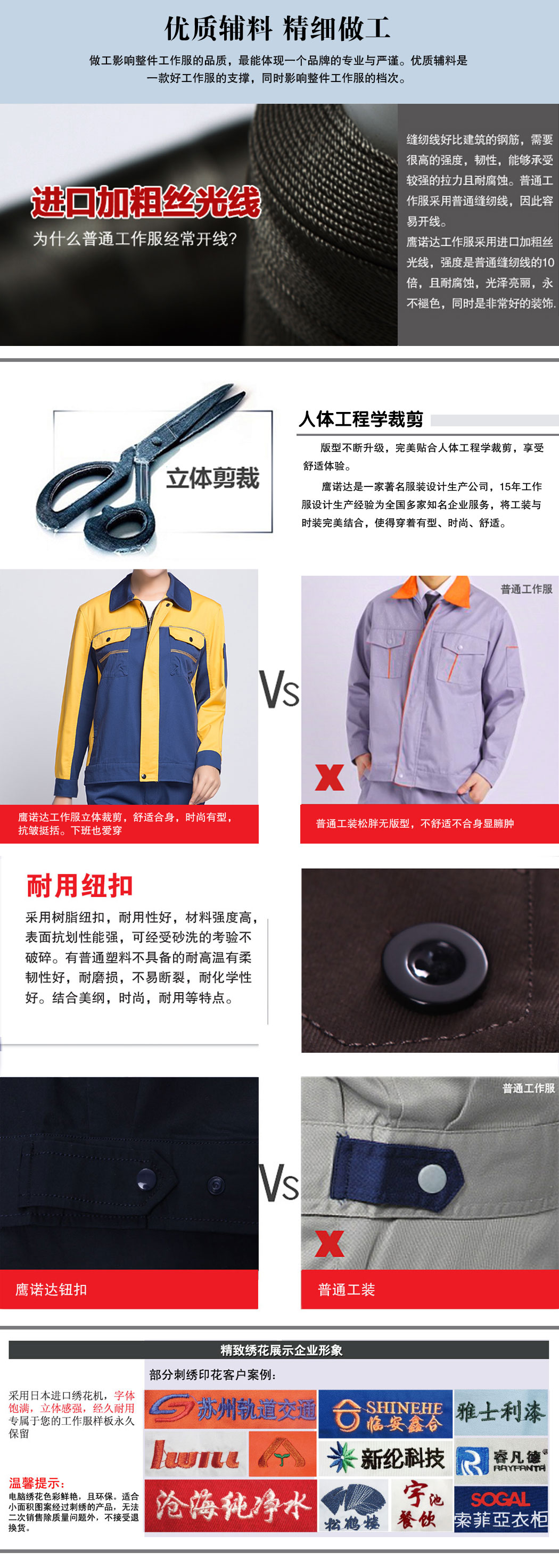 蟹青拼黄色秋冬工作服AC08-2(图2)